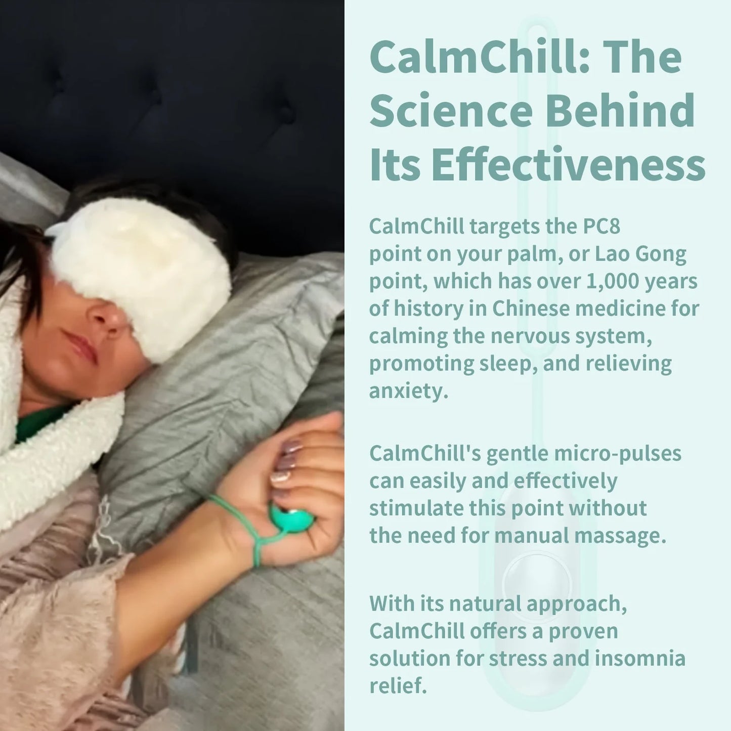 Calm Chill Handheld Sleep Aid Device - Help you sleep better and live better